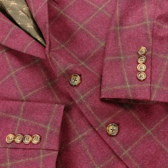 Brooks Brothers Burgundy Plaid Blazer - Picture 3 of 11